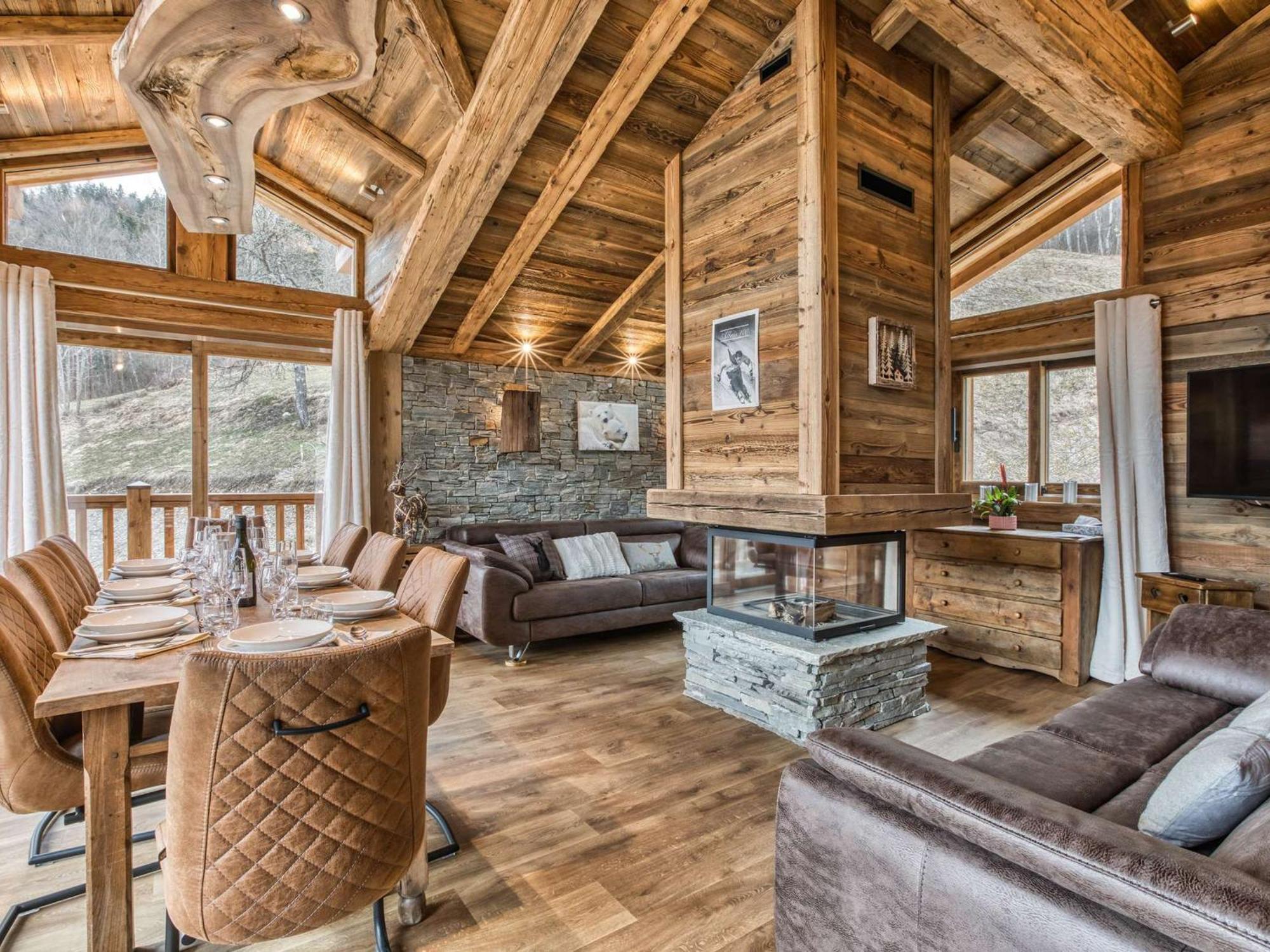 Chalet Spacieux Pres Des Pistes Avec Cheminee Et Wifi, Courchevel - Fr-1-631-224ヴィラ エクステリア 写真